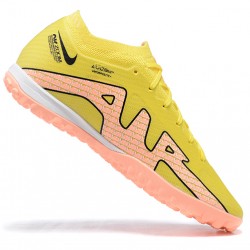 Nike Vapor 15 Academy TF Yellow Pink Black For Men Low-top Soccer Cleats 