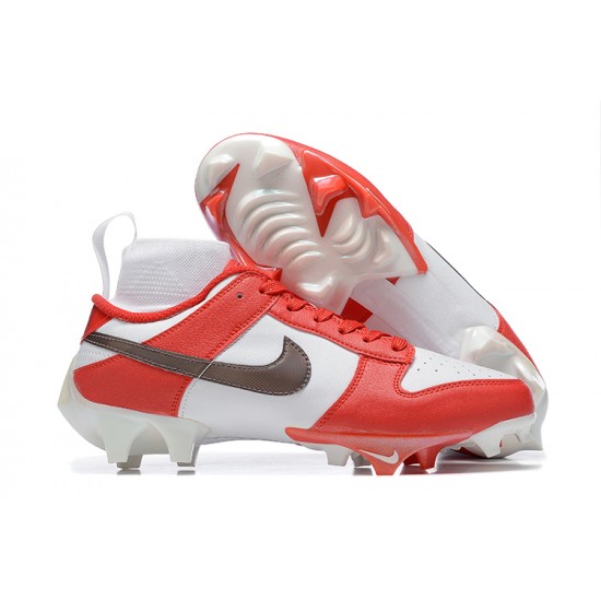 Nike Vapor Ede Dunk Panda White Red Black For Men High-top Football Cleats 