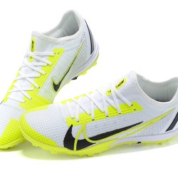 Nike Zoom Vapor 14 Pro TF White LightYellow Black Low-top For Men Soccer Cleats 