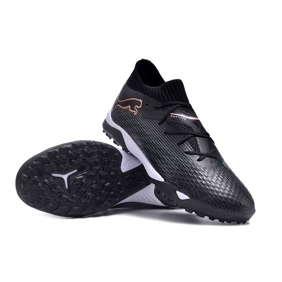 Explore Puma Future 7 Ultimate TF Black White Mens Soccer Cleats Shop Online