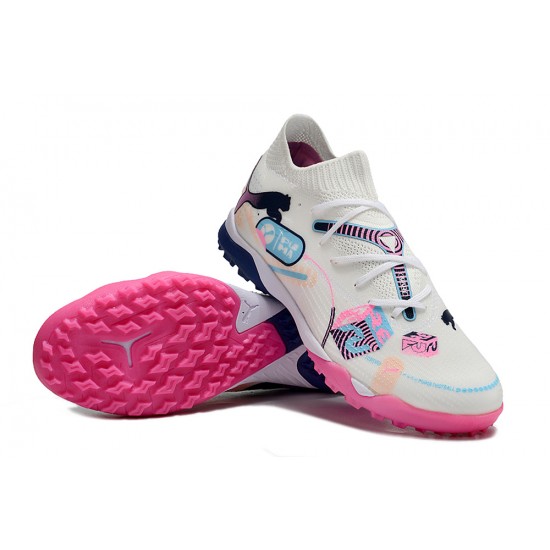 Discover the top-selling Puma Future 7 Ultimate TF White and Pink Mens Soccer Cleats Shop Online