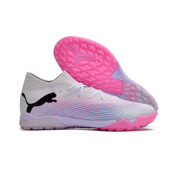 Salable Goods Puma Future 7 Ultimate TF White Pink Mens Soccer Cleats For Sale