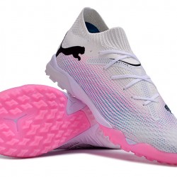 Puma Future 7 Ultimate TF White Pink Men's Soccer Cleats