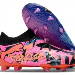 Puma Future FG Pink Blue Men's Soccer Cleats