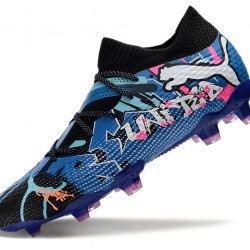 Puma Future FG Pink Blue Men's Soccer Cleats