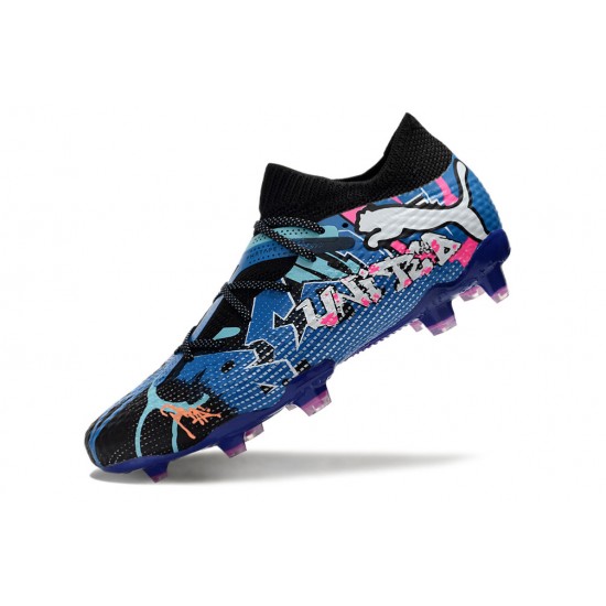 Buy And Seller Puma Future FG Pink Blue Mens Soccer Cleats Online