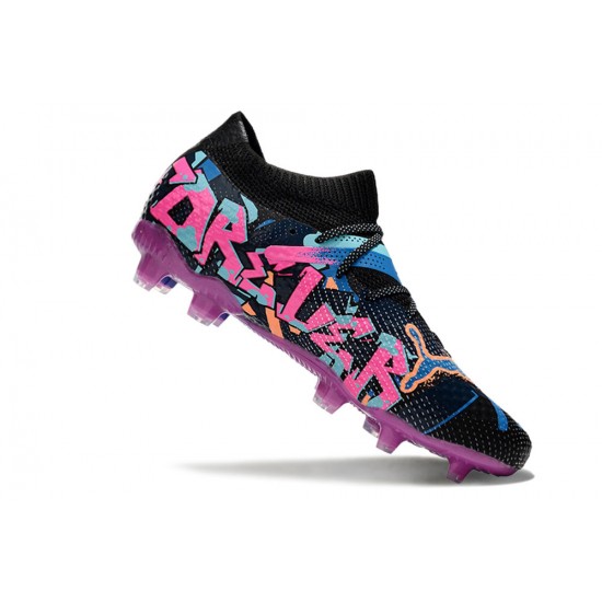 Buy And Seller Puma Future FG Pink Blue Mens Soccer Cleats Online