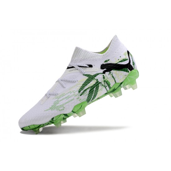 Best Quality Puma Future FG White Green Mens Soccer Cleats Online