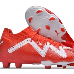 Puma Future FG Red White Men's Soccer Cleats