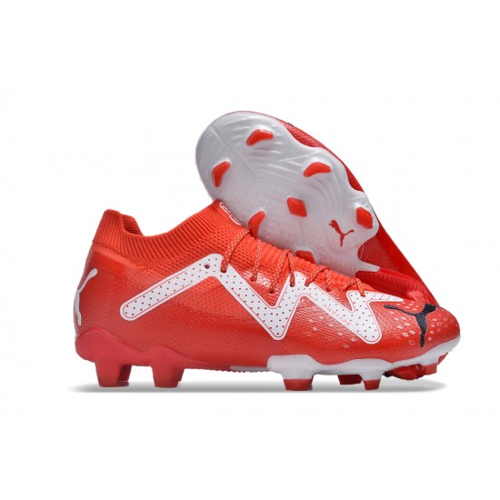 Sell Like Wild Fire Puma Future FG Red White Mens Soccer Cleats On Sale