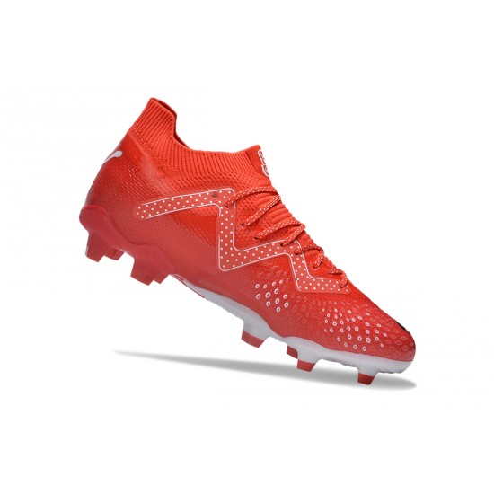 Sell Like Wild Fire Puma Future FG Red White Mens Soccer Cleats On Sale