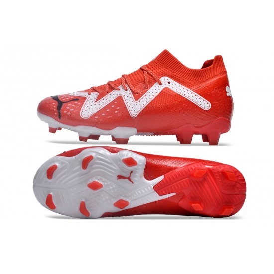 Sell Like Wild Fire Puma Future FG Red White Mens Soccer Cleats On Sale