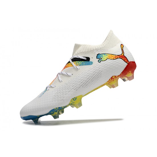 The Best Selling Line Puma Future FG White Multi Mens Soccer Cleats On Sale