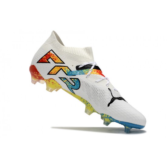 The Best Selling Line Puma Future FG White Multi Mens Soccer Cleats On Sale