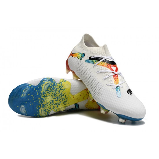 The Best Selling Line Puma Future FG White Multi Mens Soccer Cleats On Sale