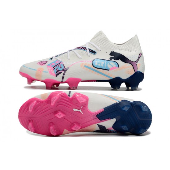 Sell Like Wild Fire Puma Future FG White and Pink Mens Soccer Cleats Online Shop