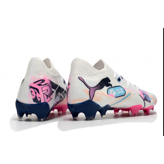 Sell Like Wild Fire Puma Future FG White and Pink Mens Soccer Cleats Online Shop