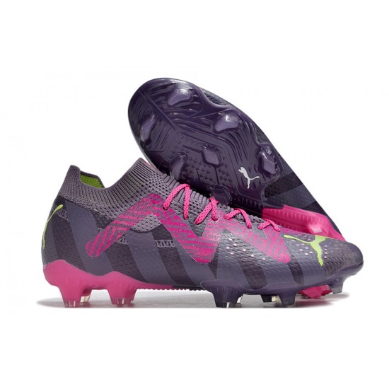 Shop the latest Puma Future Ultimate FG Purple Green Mens Soccer Cleats On Sale