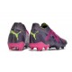 Shop the latest Puma Future Ultimate FG Purple Green Mens Soccer Cleats On Sale