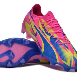 Puma Ultra Ultimate FG Pink Blue Men's Soccer Cleats