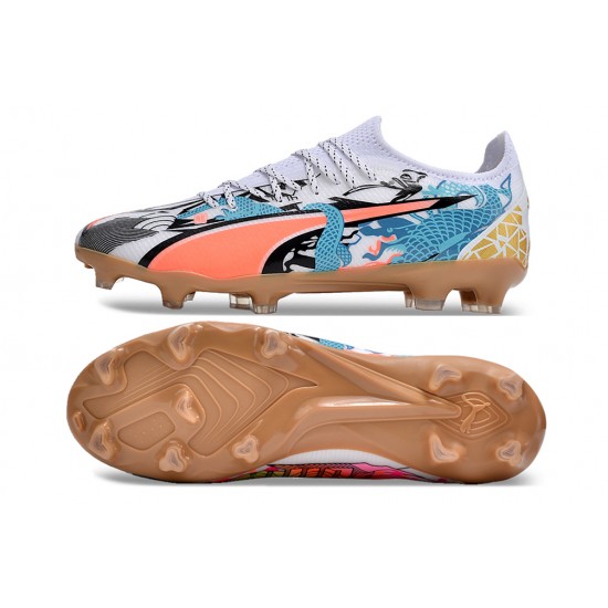 Shop the latest Puma Ultra Ultimate FG White Brown Mens Soccer Cleats Shop Online