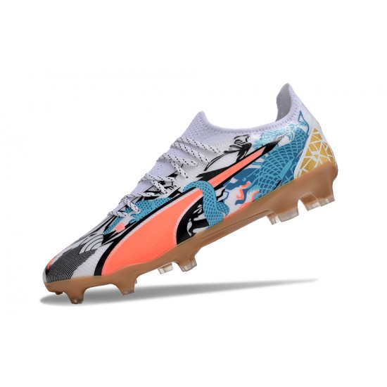 Shop the latest Puma Ultra Ultimate FG White Brown Mens Soccer Cleats Shop Online