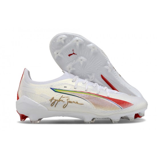 Discover Puma Ultra Ultimate FG White and Gold Mens Soccer Cleats Shop