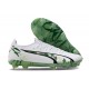 Exceptional Quality Puma Ultra Ultimate FG White and Green Mens Soccer Cleats For Sale