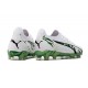 Exceptional Quality Puma Ultra Ultimate FG White and Green Mens Soccer Cleats For Sale