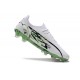 Exceptional Quality Puma Ultra Ultimate FG White and Green Mens Soccer Cleats For Sale