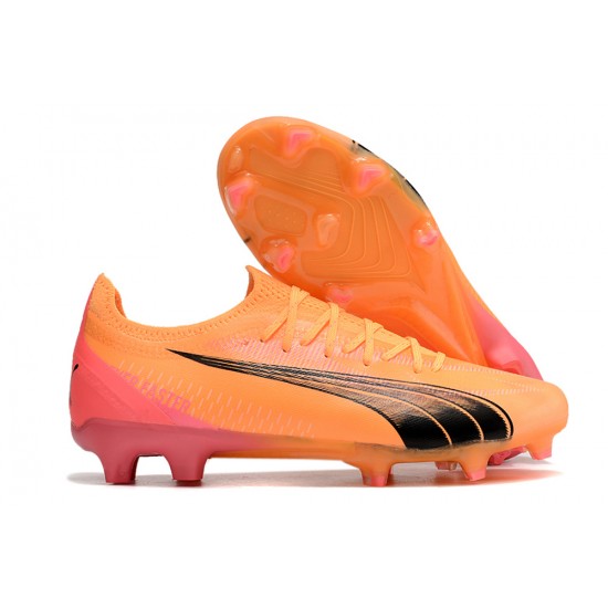 Shop Now Puma Ultra Ultimate FG Orange Black Mens Soccer Cleats Online Shop