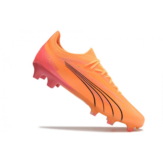 Shop Now Puma Ultra Ultimate FG Orange Black Mens Soccer Cleats Online Shop