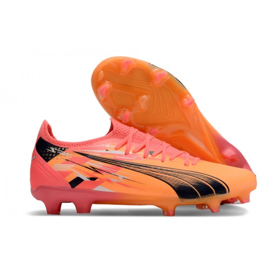 Salable Goods Puma Ultra Ultimate FG Orange Pink Mens Soccer Cleats Online Shop