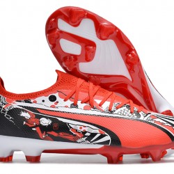 Puma Ultra Ultimate FG Red Black Men's Soccer Cleats