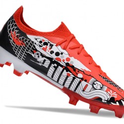 Puma Ultra Ultimate FG Red Black Men's Soccer Cleats