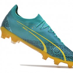 Puma Ultra Ultimate FG Teal Yellow Men's Soccer Cleats