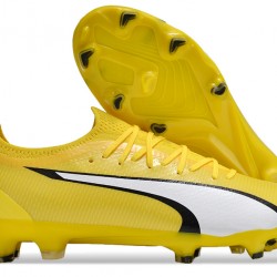 Puma Ultra Ultimate FG Yellow White Men's Soccer Cleats