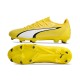 Discover Puma Ultra Ultimate FG Yellow White Mens Soccer Cleats Shop Online