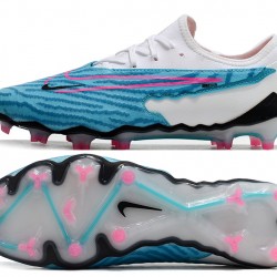 Nike Phantom GX Academy FG White Blue Pink Low-top Footballboots For Men 