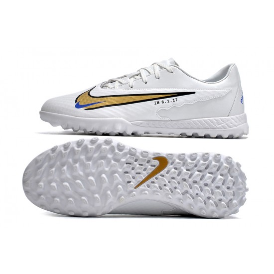 Shop Now Nike Phantom GX Academy TF White Black Orange Blue Footballboots For Men For Sale