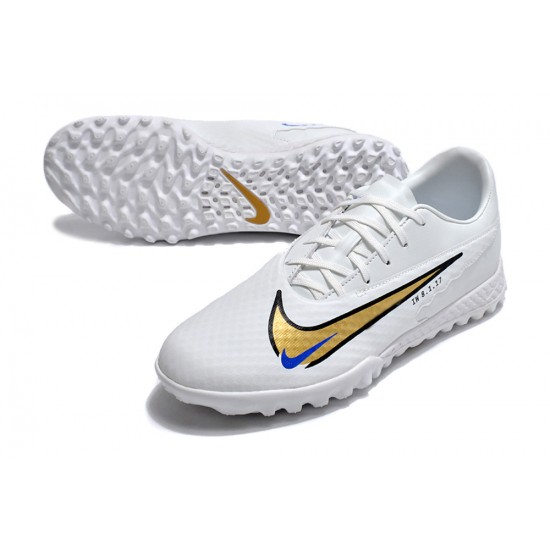 Shop Now Nike Phantom GX Academy TF White Black Orange Blue Footballboots For Men For Sale