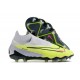 Nike Phantom GX Elite DF Link FG Black LightPurple Yellow Red High-top Footballboots For Men 