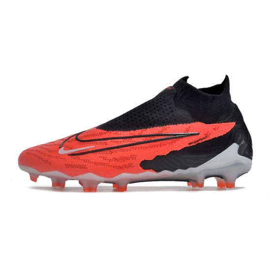 Nike Phantom GX Elite DF Link FG Black Orange High-top Footballboots For Men 