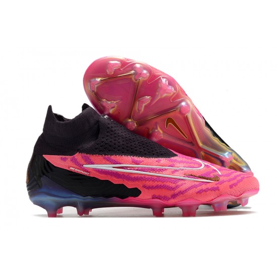 Buy And Seller Nike Phantom GX Elite DF Link FG Black Pink High-top Footballboots For Men Sale