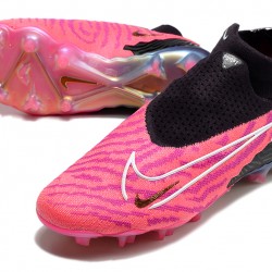 Nike Phantom GX Elite DF Link FG Black Pink High-top Footballboots For Men 