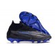 Click To Order Nike Phantom GX Elite DF Link FG Black White Blue High-top Footballboots For Men Shop Online