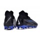 Click To Order Nike Phantom GX Elite DF Link FG Black White Blue High-top Footballboots For Men Shop Online