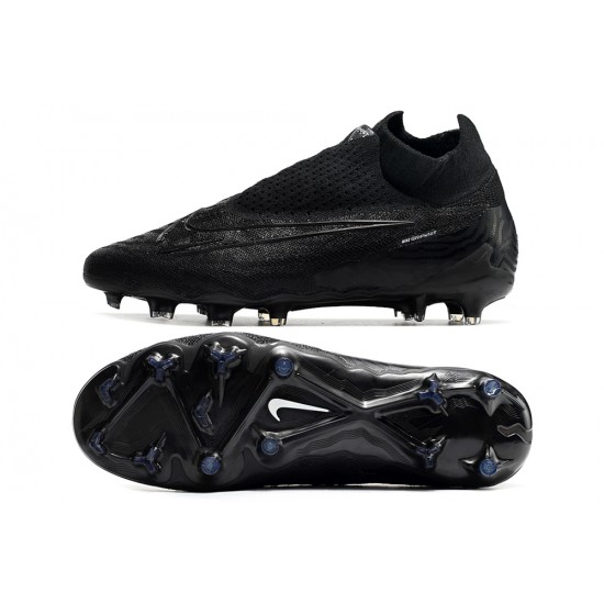 Popular Goods Nike Phantom GX Elite DF Link FG Black White High-top Footballboots For Men For Sale