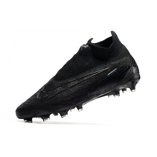 Popular Goods Nike Phantom GX Elite DF Link FG Black White High-top Footballboots For Men For Sale