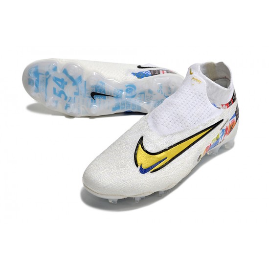 Where Can I Buy Nike Phantom GX Elite DF Link FG Mixtz White High-top Footballboots For Men Shop Online